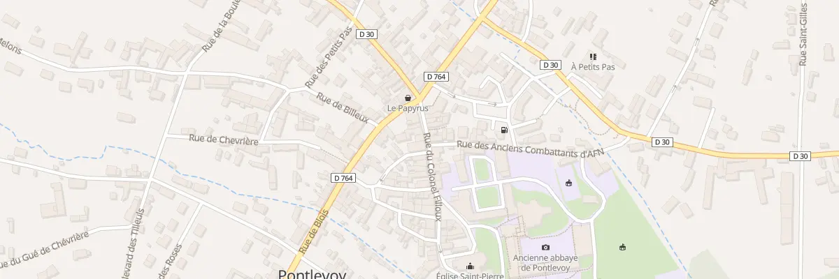 Plan du 8 Rue Colonel Filloux à Pontlevoy