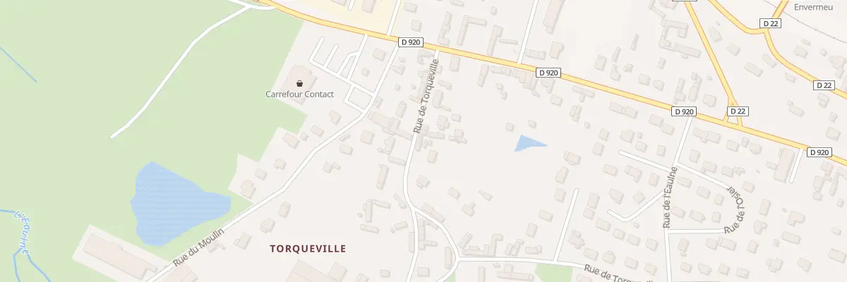 Plan du 44 Rue de Torqueville à Envermeu