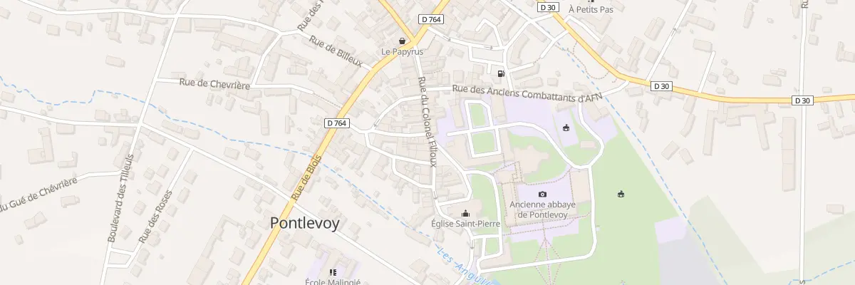 Plan du 24 Rue Colonel Filloux à Pontlevoy