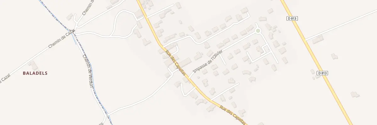 Plan du 307 Rue des Capellas à Bessens