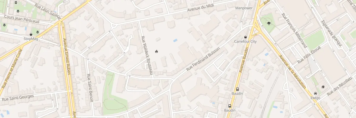 Plan du 38 Rue Ferdinand Buisson à Limoges