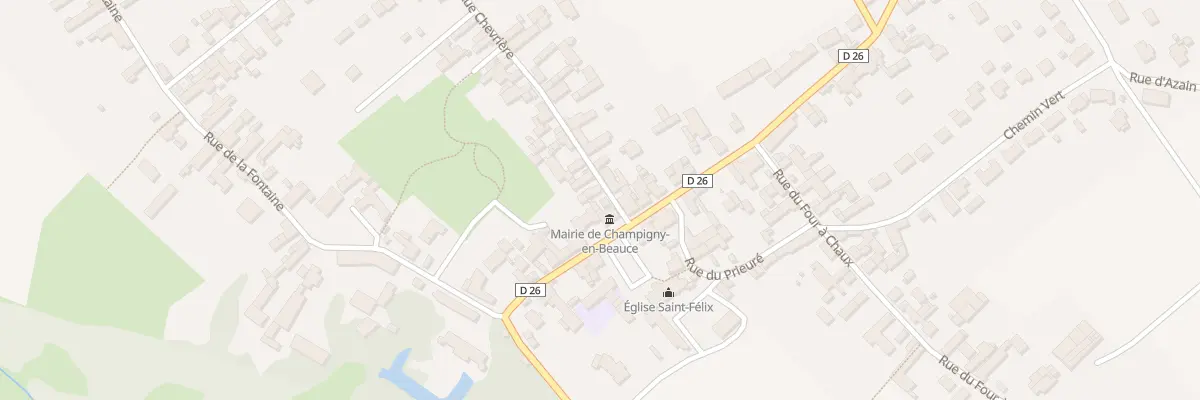 Plan du 2 Rue Chevrière à Champigny-en-Beauce
