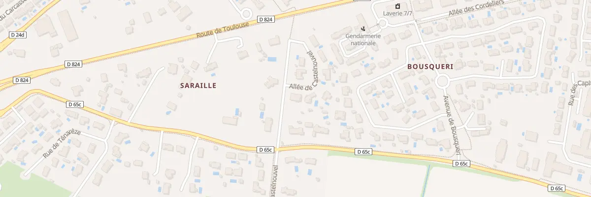 Plan du 1 Rue de Castelnouvel à Menville