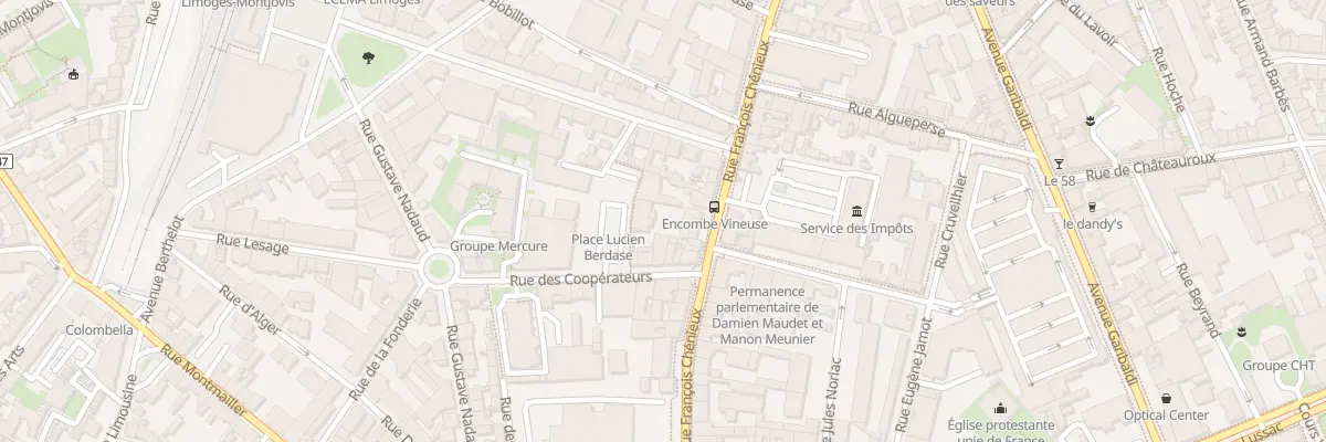 Plan du 4 Pl Lucien Berdasé à Limoges