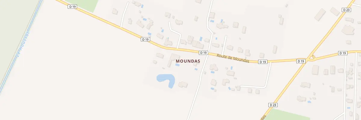 Plan du 964 Rte de Moundas à Lamasquère
