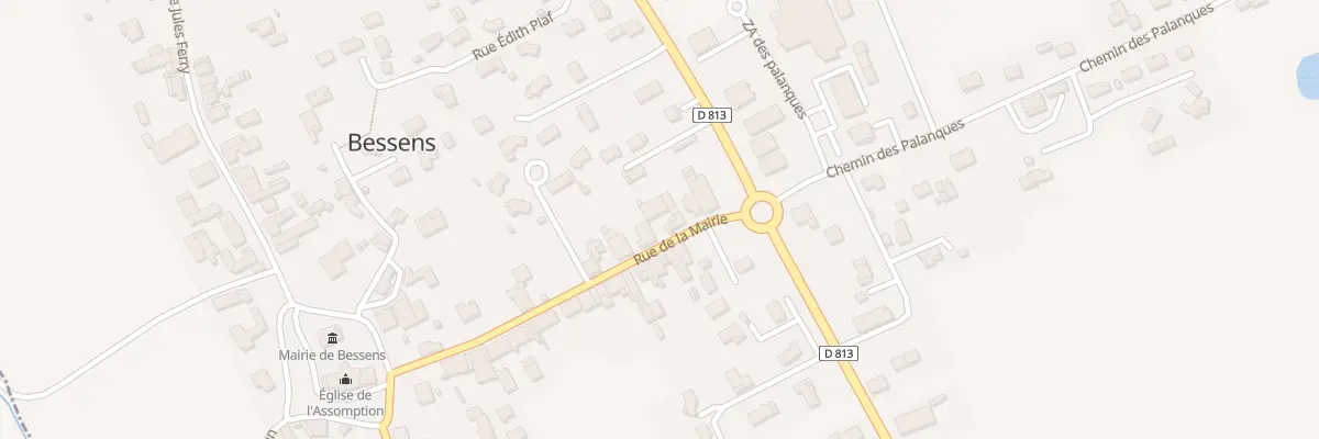 Plan du 243 Rue de la Mairie à Bessens