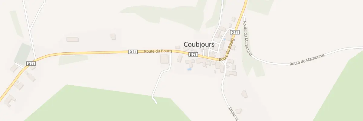 Plan du 23 Le Bourg à Coubjours