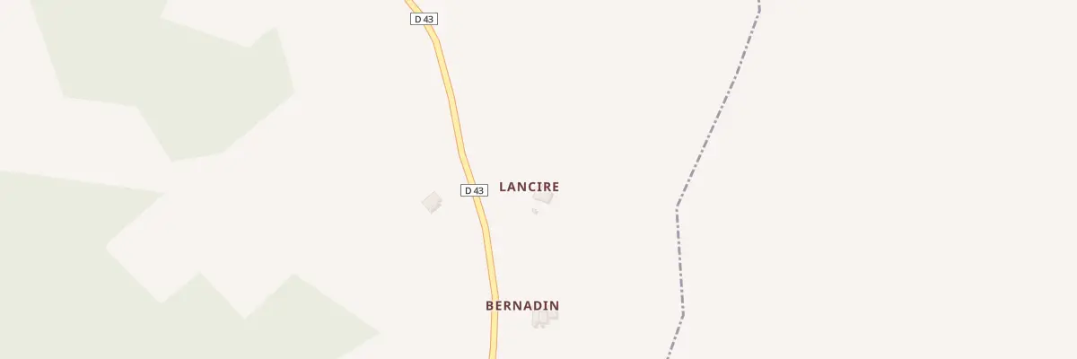 Plan du 38 Bernadin à Fornex