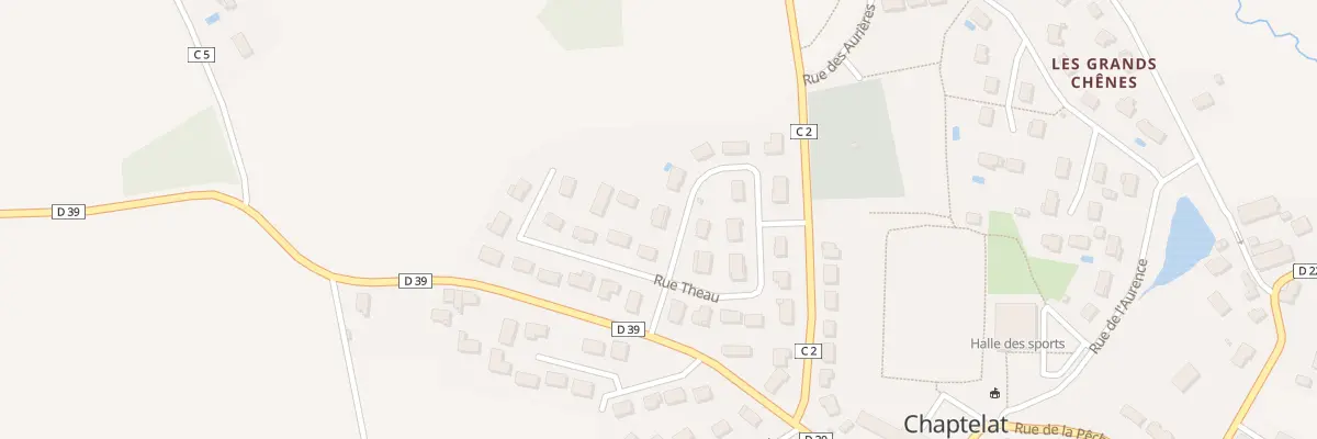 Plan du 5 Rue Théau à Chaptelat
