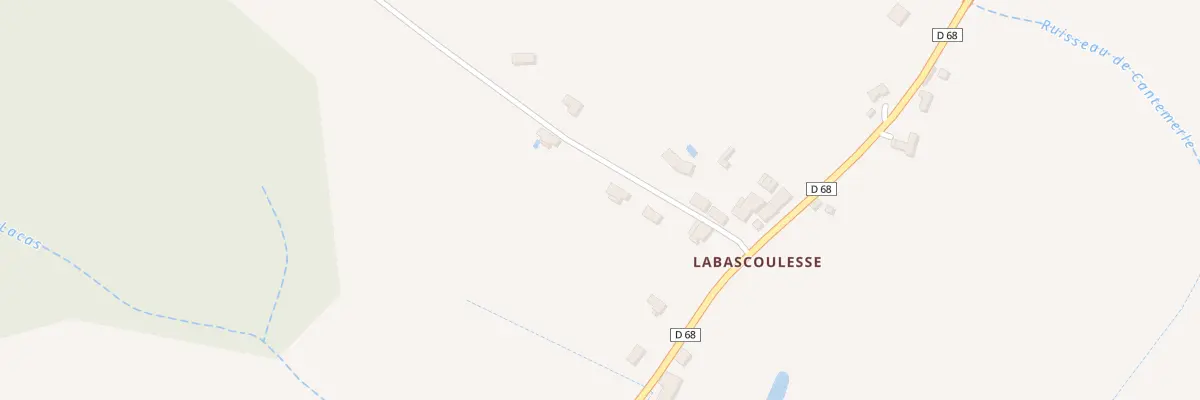 Plan de Bascoulesse à Cazes-Mondenard