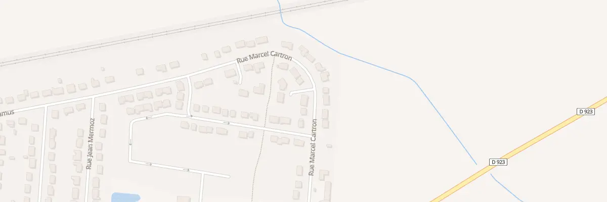 Plan du 13 Rue Marcel Cartron à Courville-sur-Eure