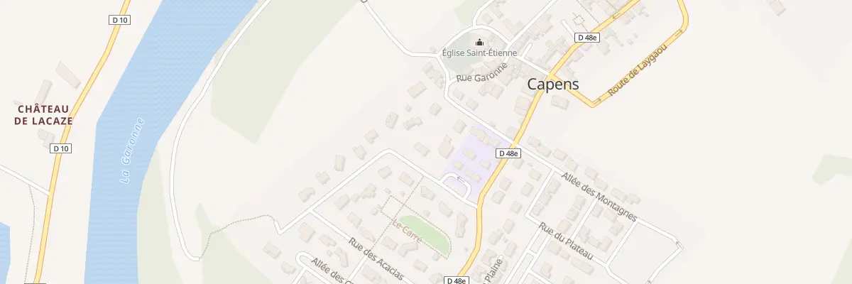 Plan du 4 Rue des Chataigners à Capens