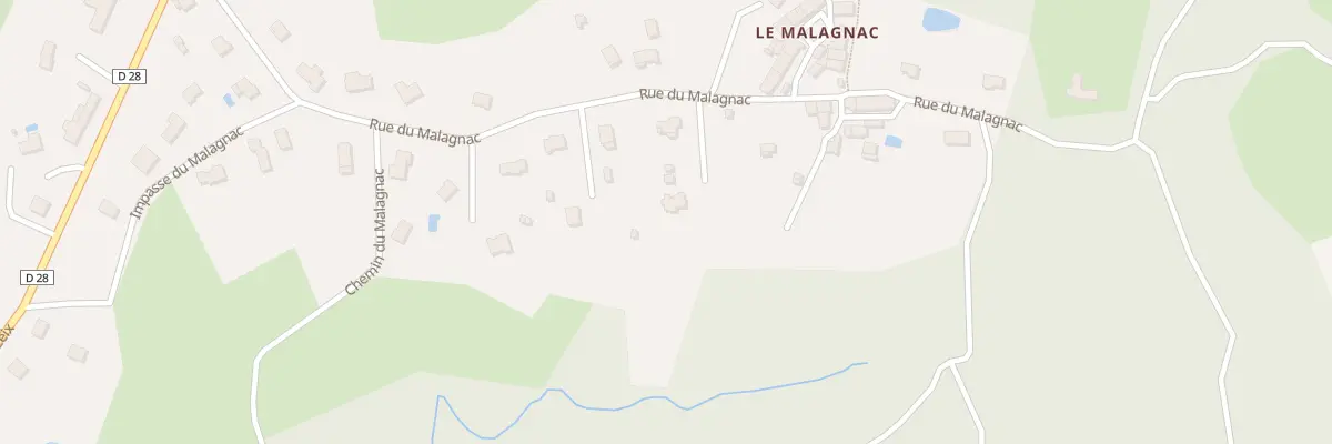 Plan du 5998 Le Malagnac à Compreignac