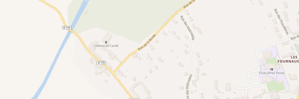 Plan du 9 Rue de la Borde à Candé-sur-Beuvron