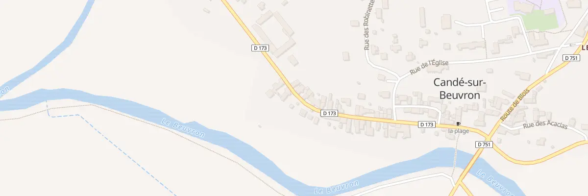 Plan du 40 Rue du Château à Candé-sur-Beuvron