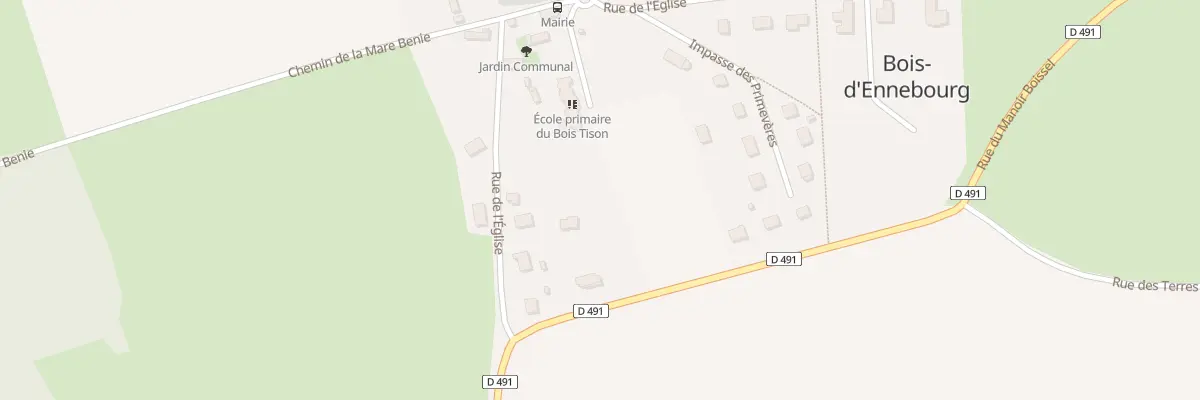 Plan du 40 Rue de l’Eglise à Bois-d’Ennebourg