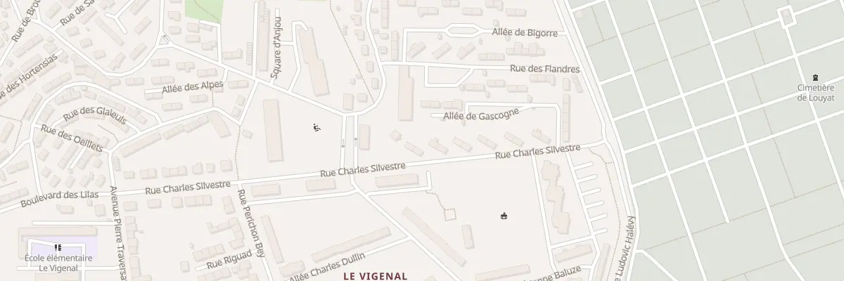 Plan du 26 Rue Charles Silvestre à Limoges