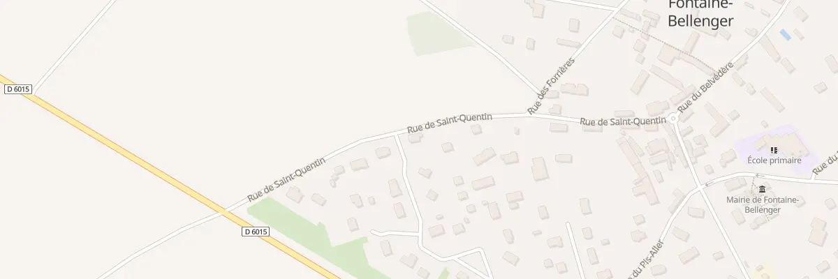 Plan du 299 Rue de St Quentin à Fontaine-Bellenger