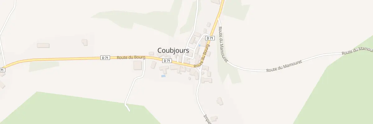 Plan du 14 Le Bourg à Coubjours