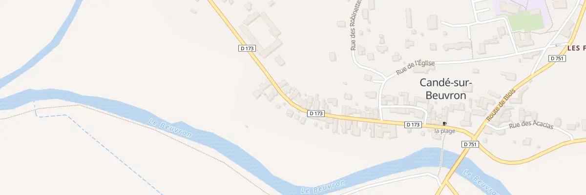 Plan du 35 Rue du Château à Candé-sur-Beuvron