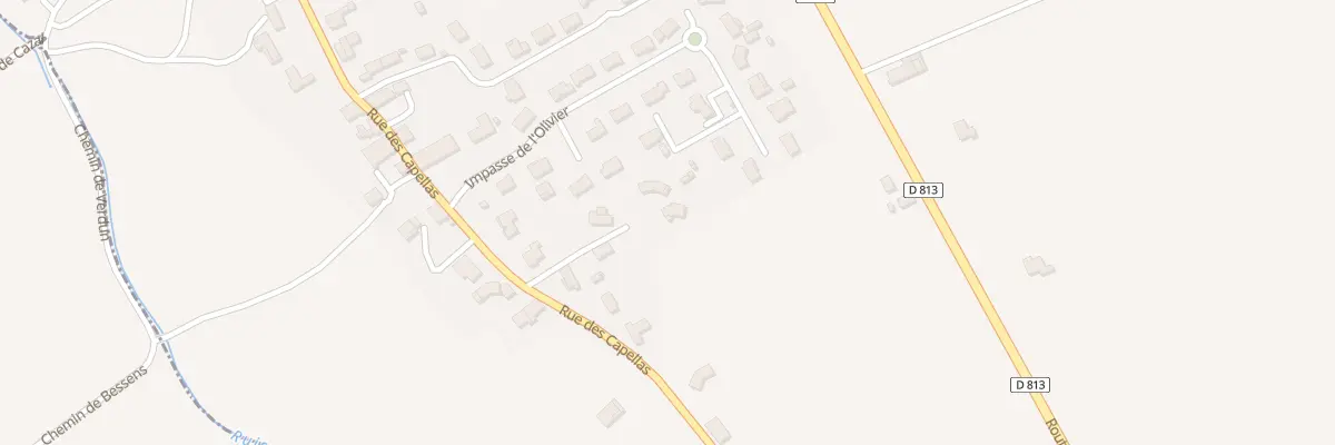 Plan du 431 Rue des Capellas à Bessens