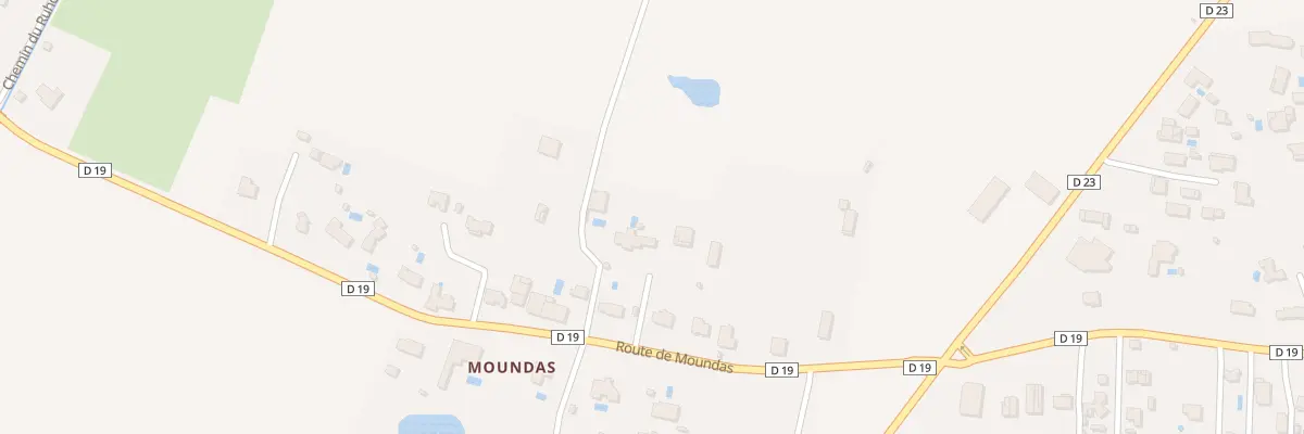 Plan du 1075B Rte de Moundas à Lamasquère