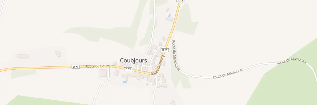 Plan du 10 Le Bourg à Coubjours