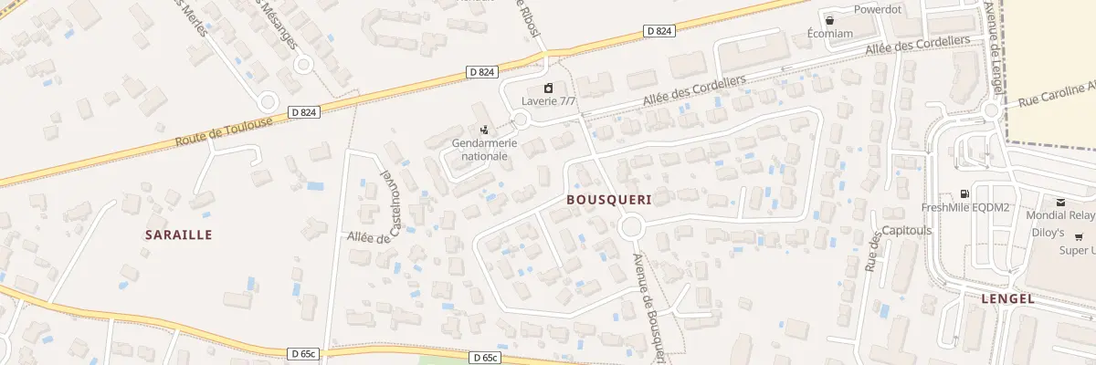 Plan du 28 Rue des Pujols à Léguevin