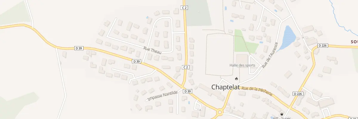 Plan du 23 Rue Théau à Chaptelat