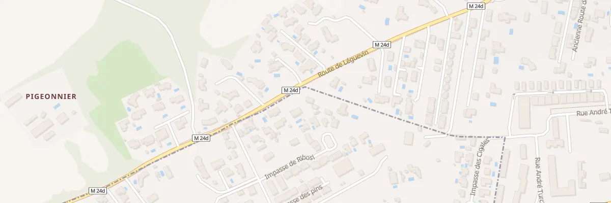 Plan du 38 Rte de Pibrac à Léguevin