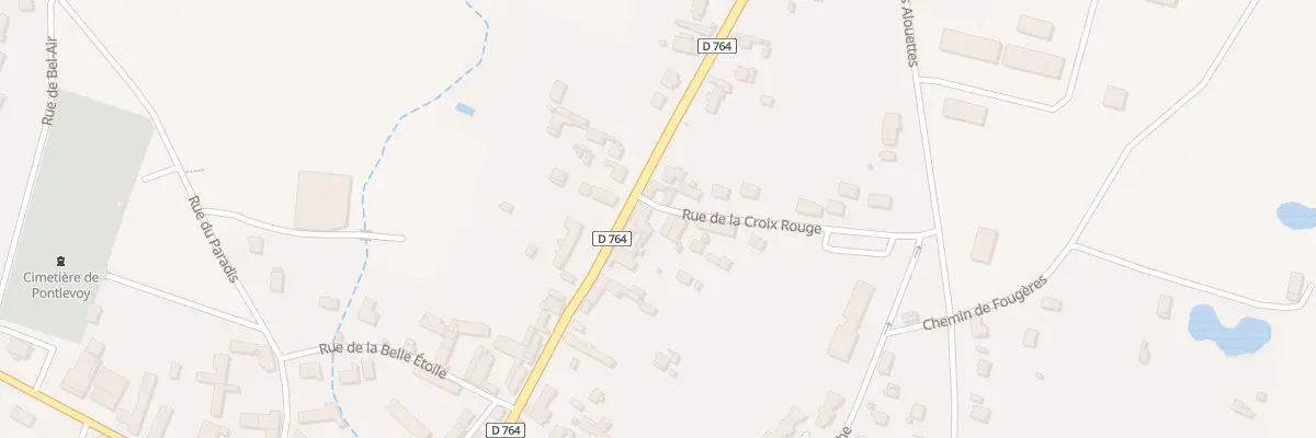 Plan du 2 Rue de la Croix Rouge à Pontlevoy