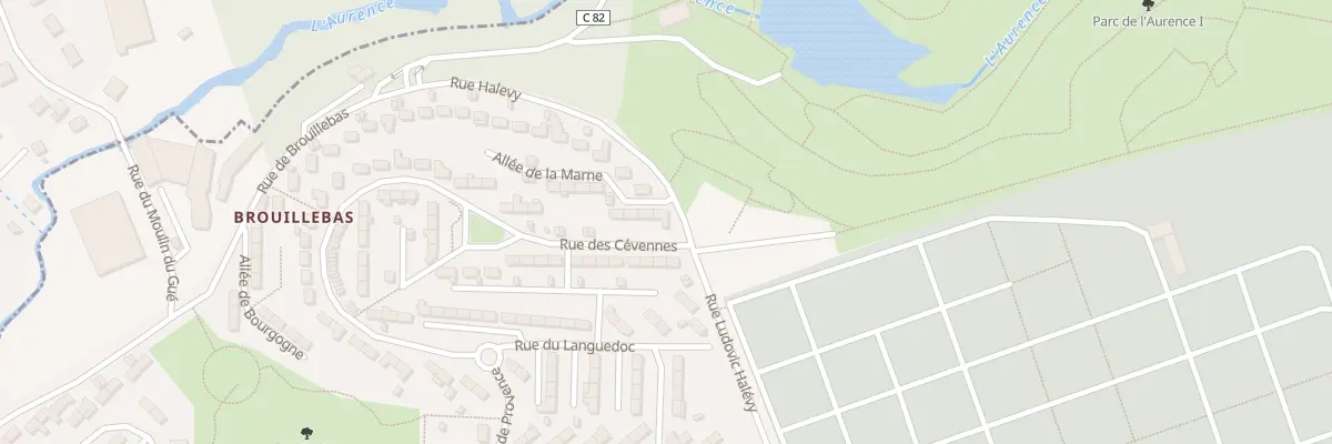 Plan du 2 Rue des Cévennes à Limoges