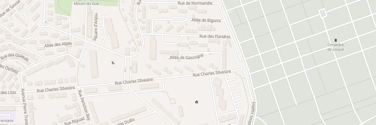 Plan du 16 Rue Charles Silvestre à Limoges