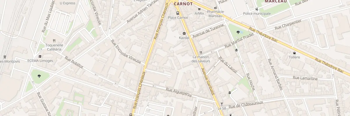 Plan du 59 Av Garibaldi à Limoges