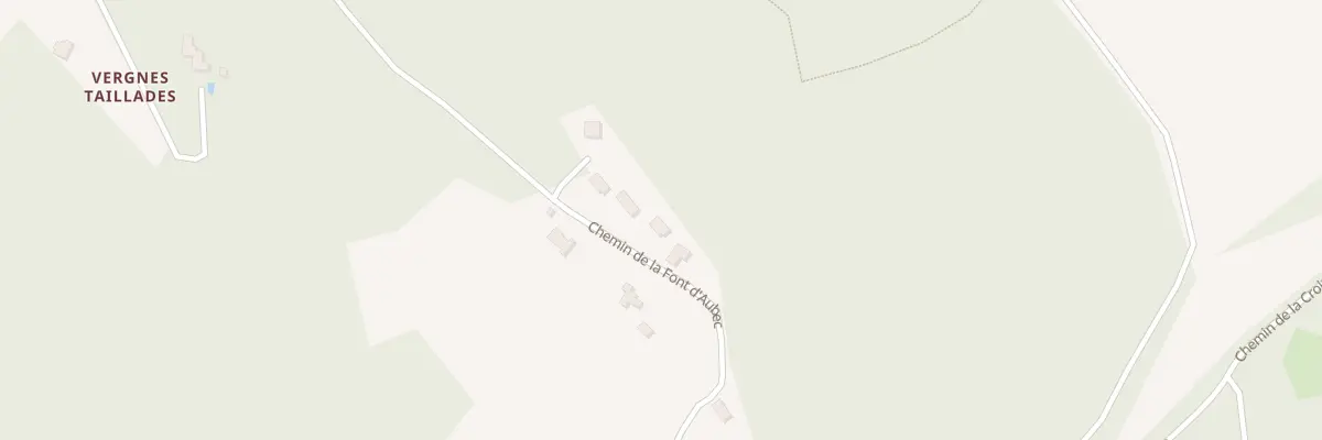 Plan du 950 Che de la Font d’Aubec à Sainte-Nathalène