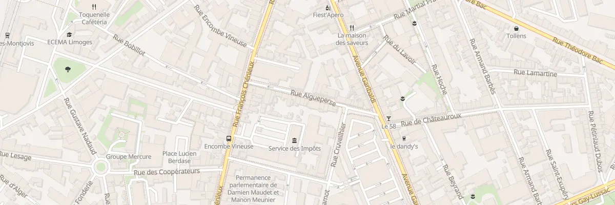 Plan du 21 Rue Aigueperse à Limoges