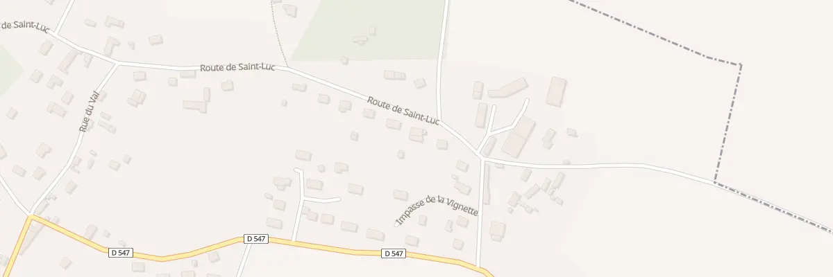 Plan du 4 Rte de St Luc à La Baronnie