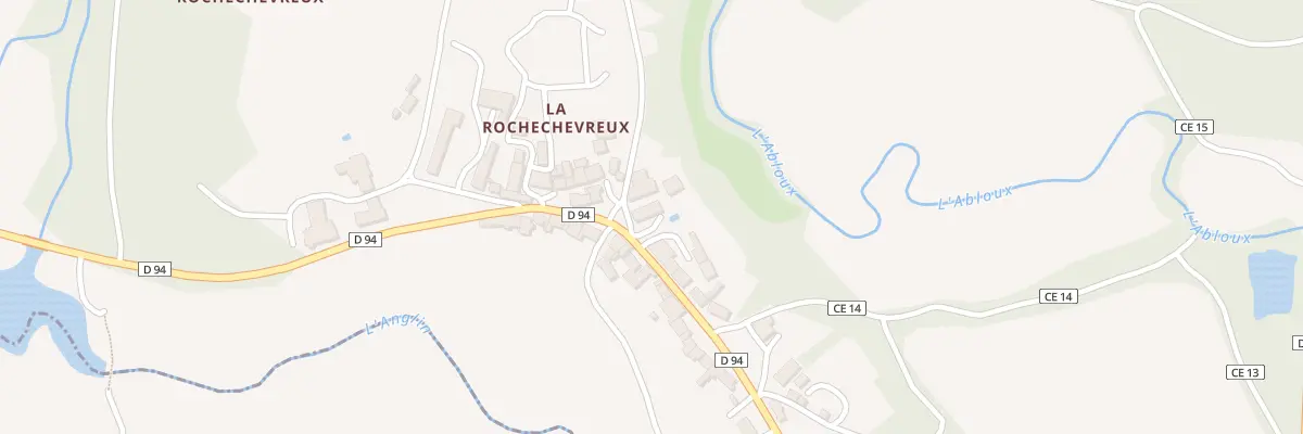 Plan du 14 La Rochechevreux à Prissac