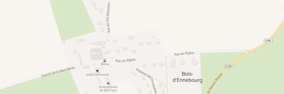 Plan du 6001 Hameau de l’Eglise à Bois-d’Ennebourg