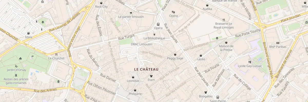 Plan du 16 Rue Gaignolle à Limoges