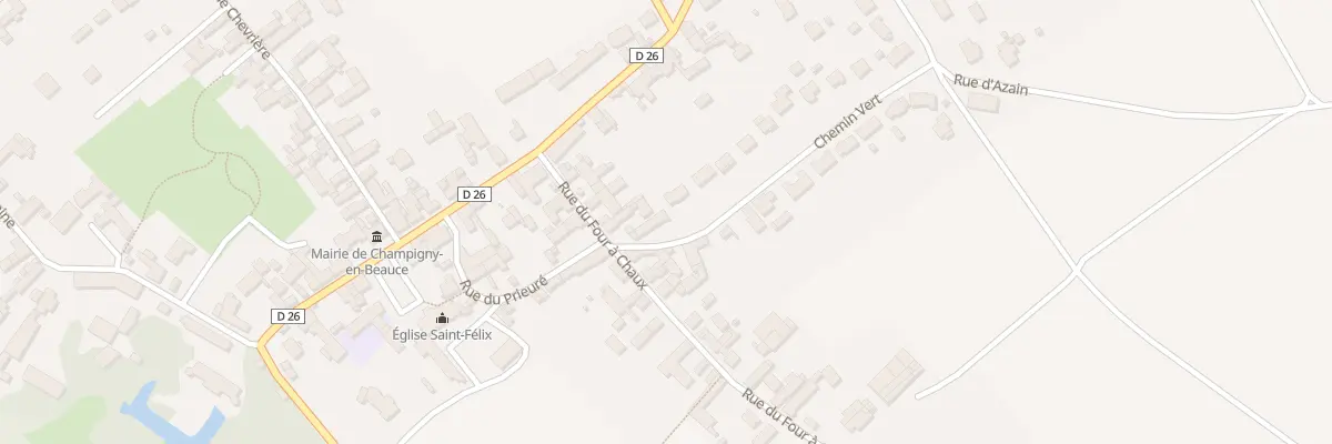 Plan du 4 Rue du Chemin Vert à Champigny-en-Beauce