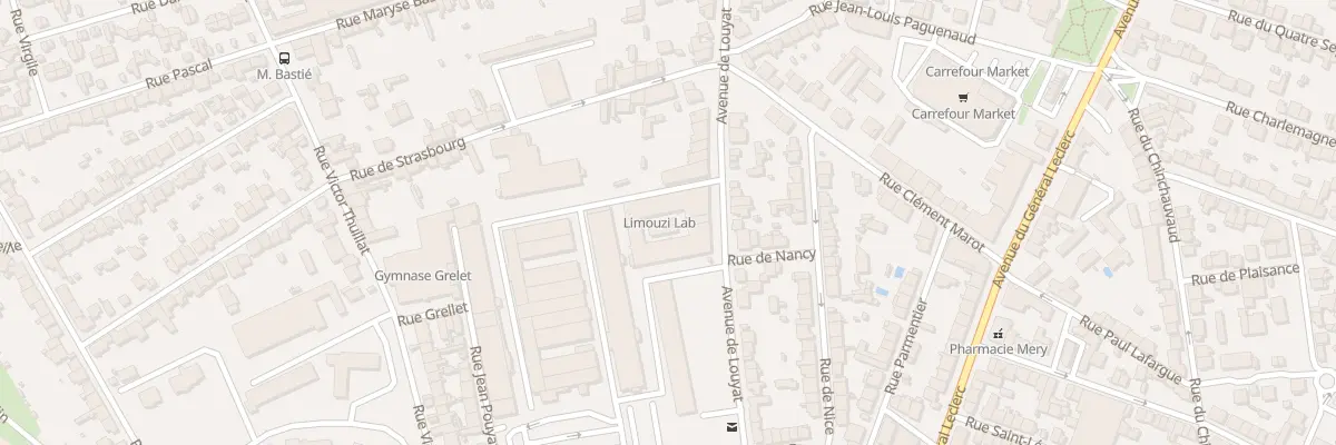 Plan du 33 Av de Louyat à Limoges