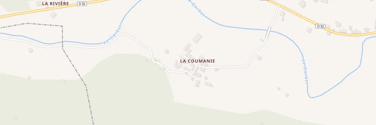 Plan du 48 Coumanie à Ercé