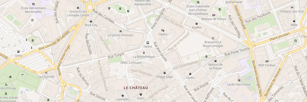 Plan du 45 Rue Jean Jaurès à Limoges