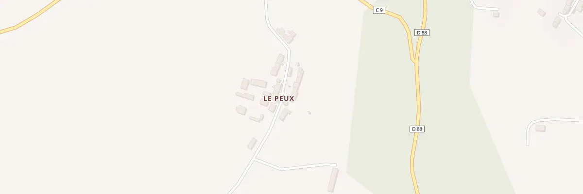 Plan du 15 Le Peux à Jouac