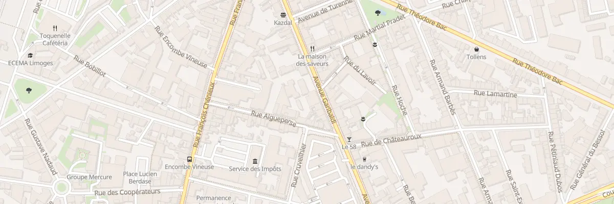 Plan du 49 Av Garibaldi à Limoges