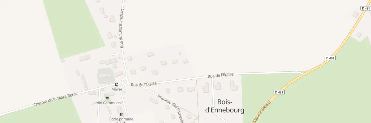 Plan du 467 Rue de l’Eglise à Bois-d’Ennebourg