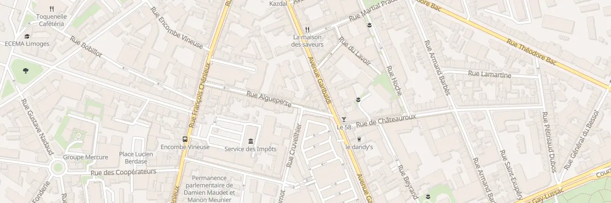 Plan du 10 Rue Aigueperse à Limoges