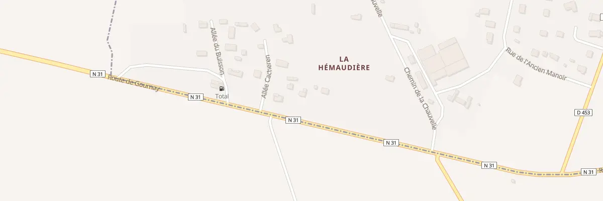 Plan du 444 Rte de Gournay à Servaville-Salmonville