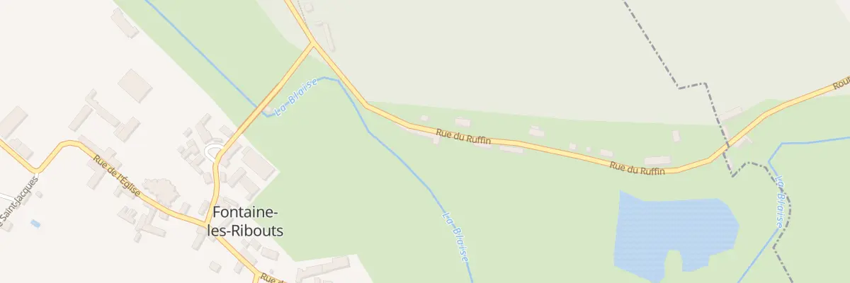 Plan de la Rue du Ruffin à Fontaine-les-Ribouts
